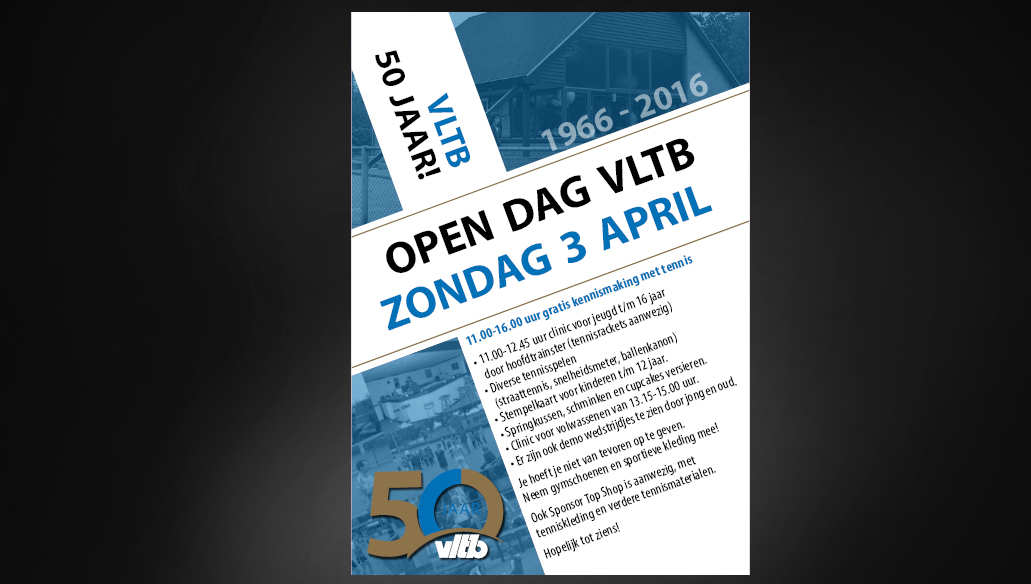Ontwerp poster VLTB Open Dag
