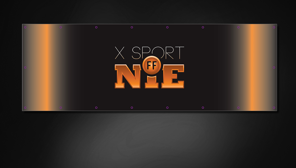 Ontwerp banner X-SPORT FF NIE